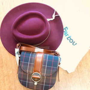Barbour Elm tartan cross body bag Classic Tartan