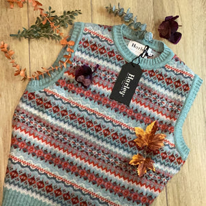 Ladies Harley Of Scotland fair isle slip over