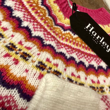 Load image into Gallery viewer, Ladies Harley Of Scotland Fairisle 100% pure new wool
