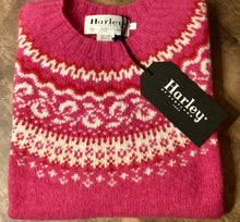 Load image into Gallery viewer, Ladies Harley Of Scotland Fairisle 100% pure new wool
