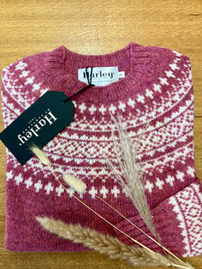 Harley of Scotland ladies 100% pure new wool jumper