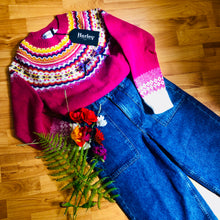 Load image into Gallery viewer, Ladies Harley Of Scotland Fairisle 100% pure new wool
