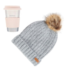 Load image into Gallery viewer, Ladies Barbour Travel mug and Beanie set
