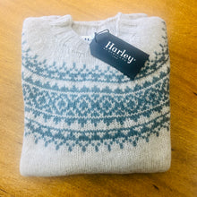 Load image into Gallery viewer, Harley of Scotland mens pure new wool FairIsle
