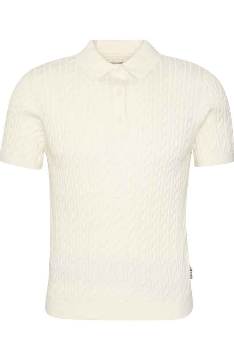 Barbour Ladies Hartland Cable Knitted Polo