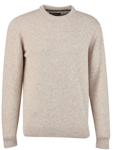 Barbour Mens Tisbury Crew in stone