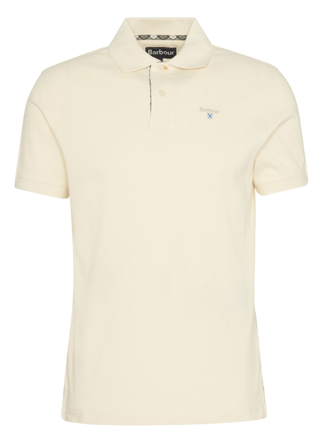 Barbour Mens tartan pique polo shirt