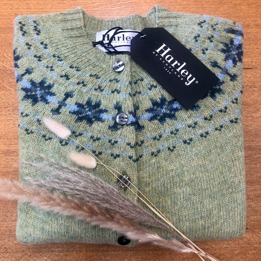 Harley of Scotland pure new wool ladies cardigan
