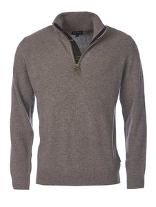 Barbour Mens Holden Half Zip Military Marl