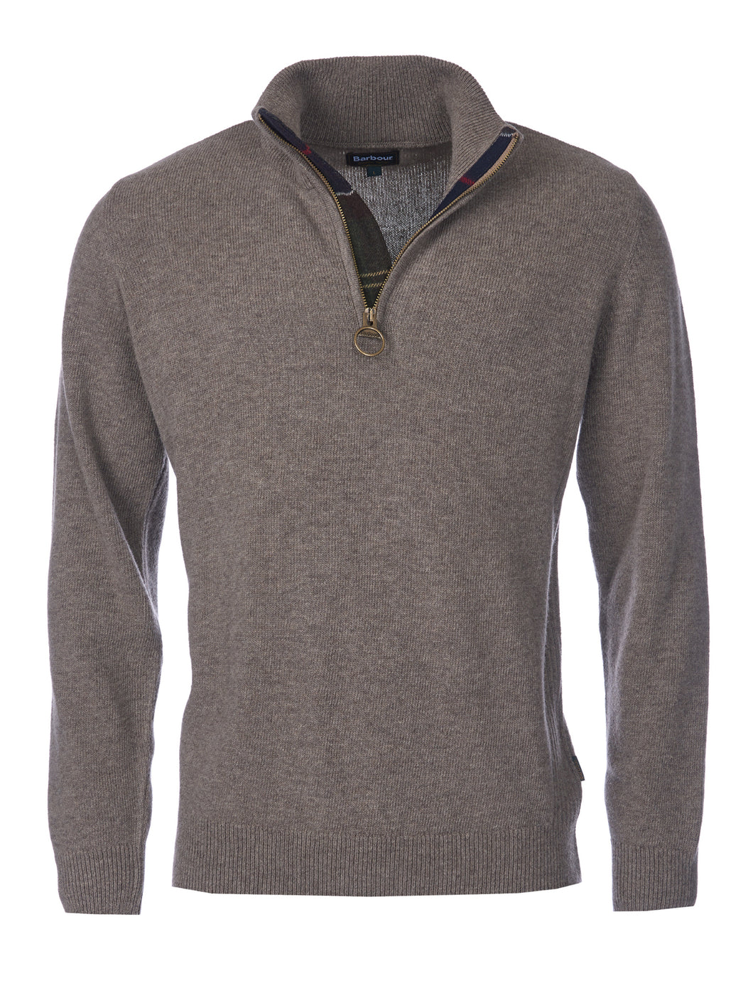 Barbour Mens Holden Half Zip Military Marl