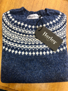 Harley of Scotland pure new wool Gents FairIsle