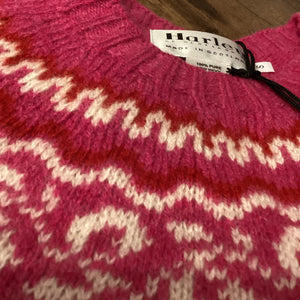 Ladies Harley Of Scotland Fairisle 100% pure new wool