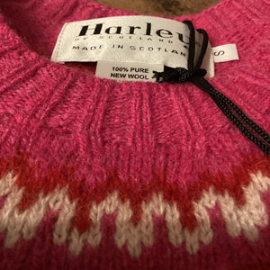 Ladies Harley Of Scotland Fairisle 100% pure new wool