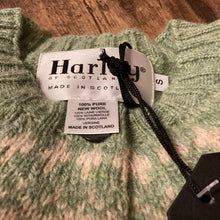 Load image into Gallery viewer, Ladies Harley Of Scotland Fairisle cardigan 100% pure new wool
