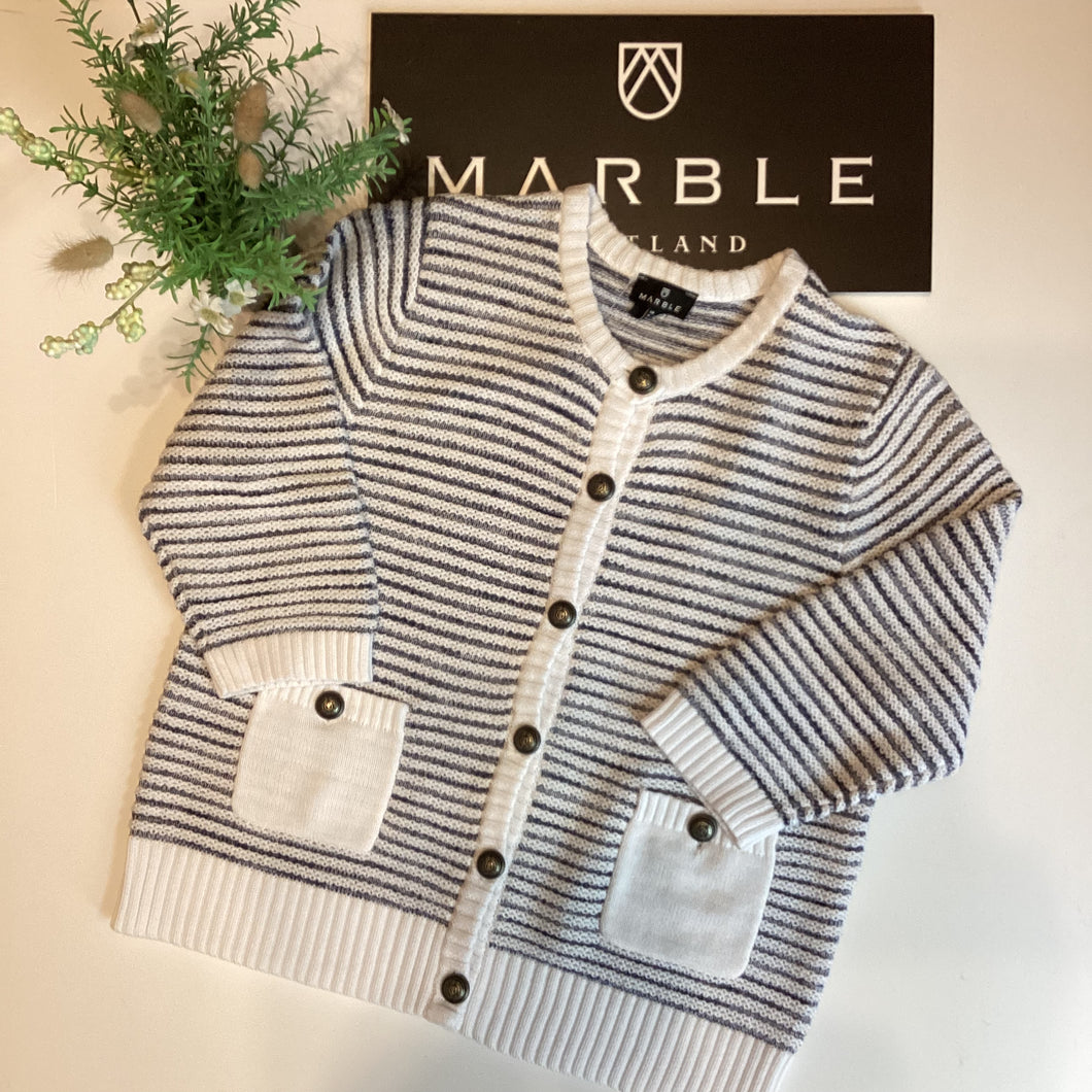Ladies Marble 3/4 sleeve cardigan