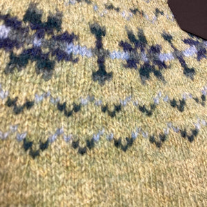 Harley of Scotland ladies 100% pure new wool Fairisle