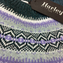 Load image into Gallery viewer, Harley of Scotland 100% superfine lambswool ladies Fairisle

