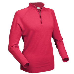 Glenbrae ladies merino zip neck Lilly