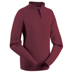 Glenbrae ladies lambswool zip neck