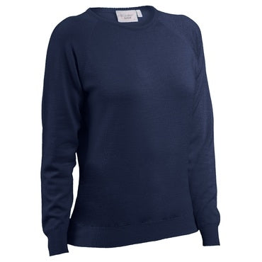 Glenbrae ladies merino crew neck