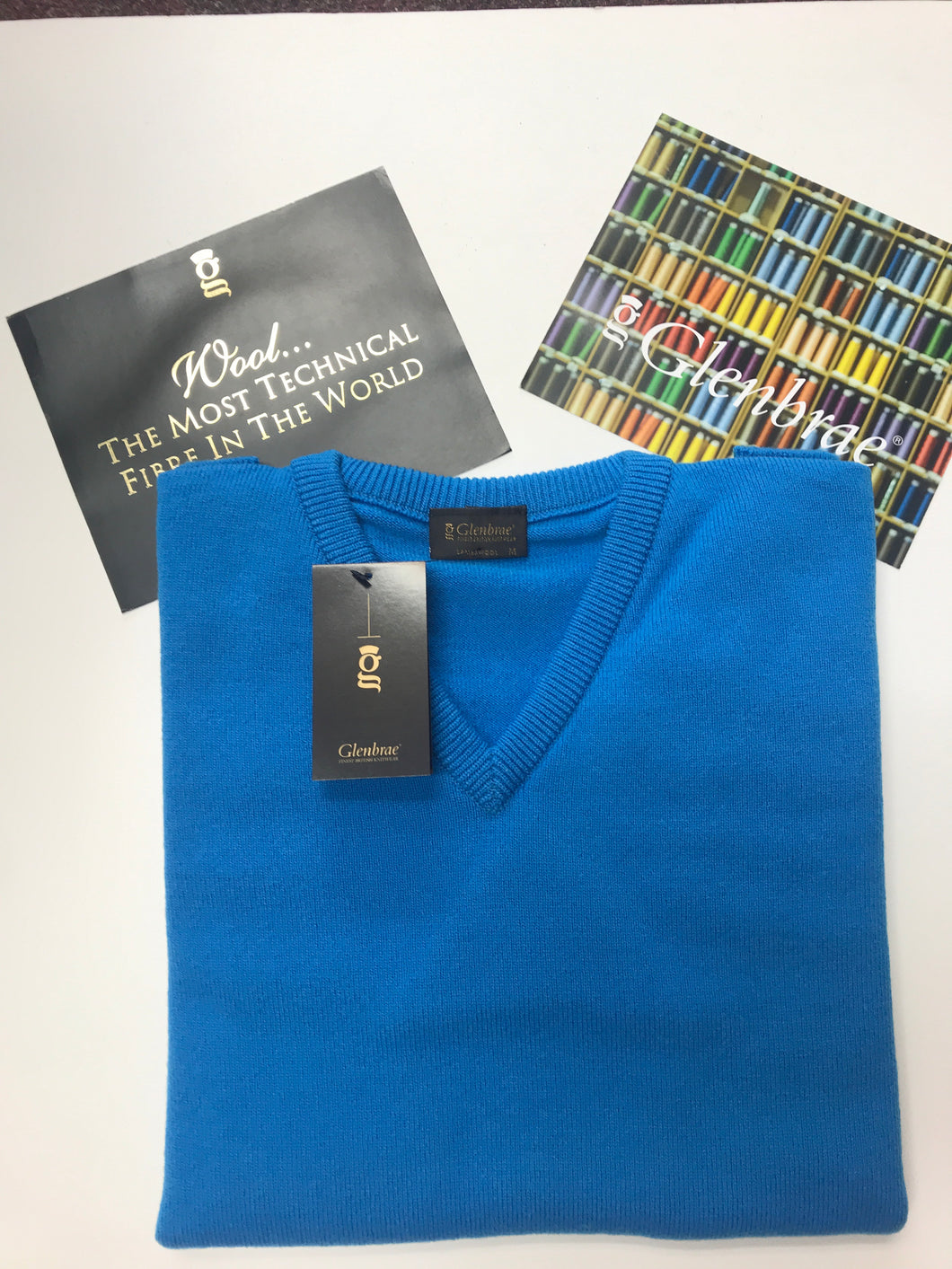 Gents Glenbrae V Neck lambswool