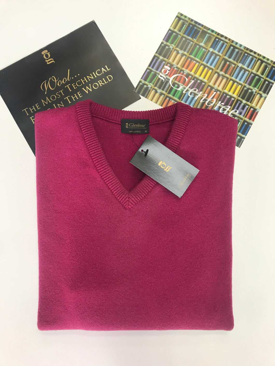 Gents Glenbrae V Neck lambswool