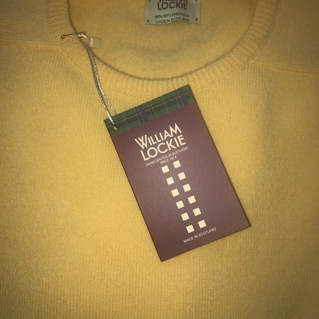 William Lockie lambswool crew neck in solar