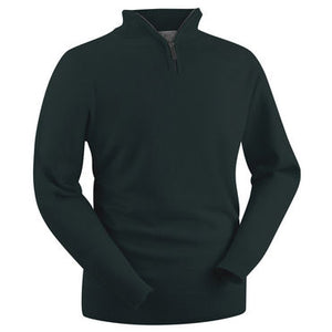 Glenbrae gents lambswool zip neck