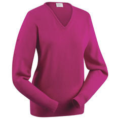 Glenbrae ladies Vneck Lambswool jumper
