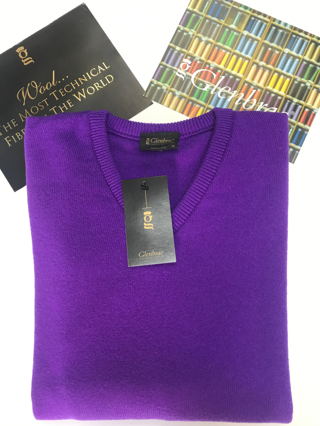 Gents Glenbrae V Neck lambswool